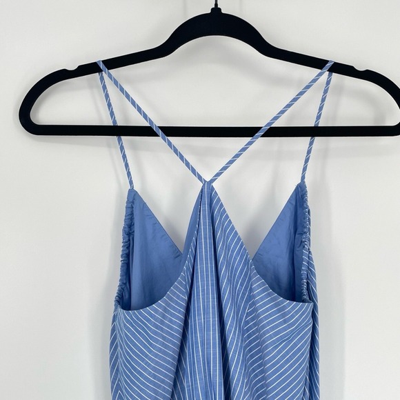 Joie Women's Hepzibah Striped Chambray V-Neckline Self-Tie Wrap Dress Size XS - Picture 5 of 12